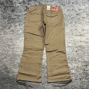 Ecko Red Capri Pants Womens 7 (29x33) Brown Bootcut Flare Vintage Y2K NEW W TAGS